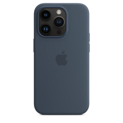 Original Apple iPhone 14 Pro Silikon Case Hülle MPTF3ZM/A Blau Storm Blue