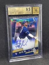 2019 Topps Finest Fernando Tatis Jr Blue Refractor Auto BGS 9.5 10 RC /150