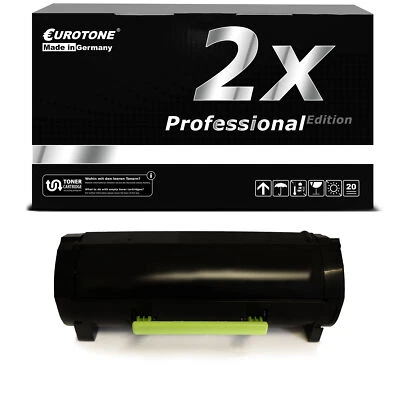 EUROTONE 2x PRO Toner XXL für Lexmark MS-510-dn MS-610-dn MS-610-dte MS-610-de MS-610-dtn