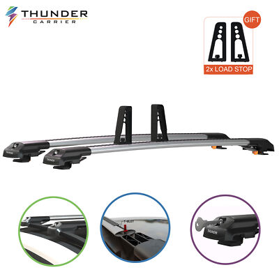 For Volvo XC70 Wagon 2003-2016 Gray Roof Racks Cross Bars Anti-Theft system