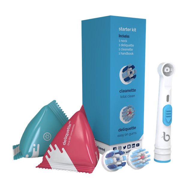 Brushette® Starter Kit for OralB® Electric Toothbrushes eBay