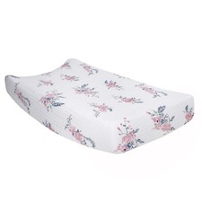 Bebe au Lait Classic Muslin Changing Pad Cover, 100 Cotton Muslin, One Size Fit