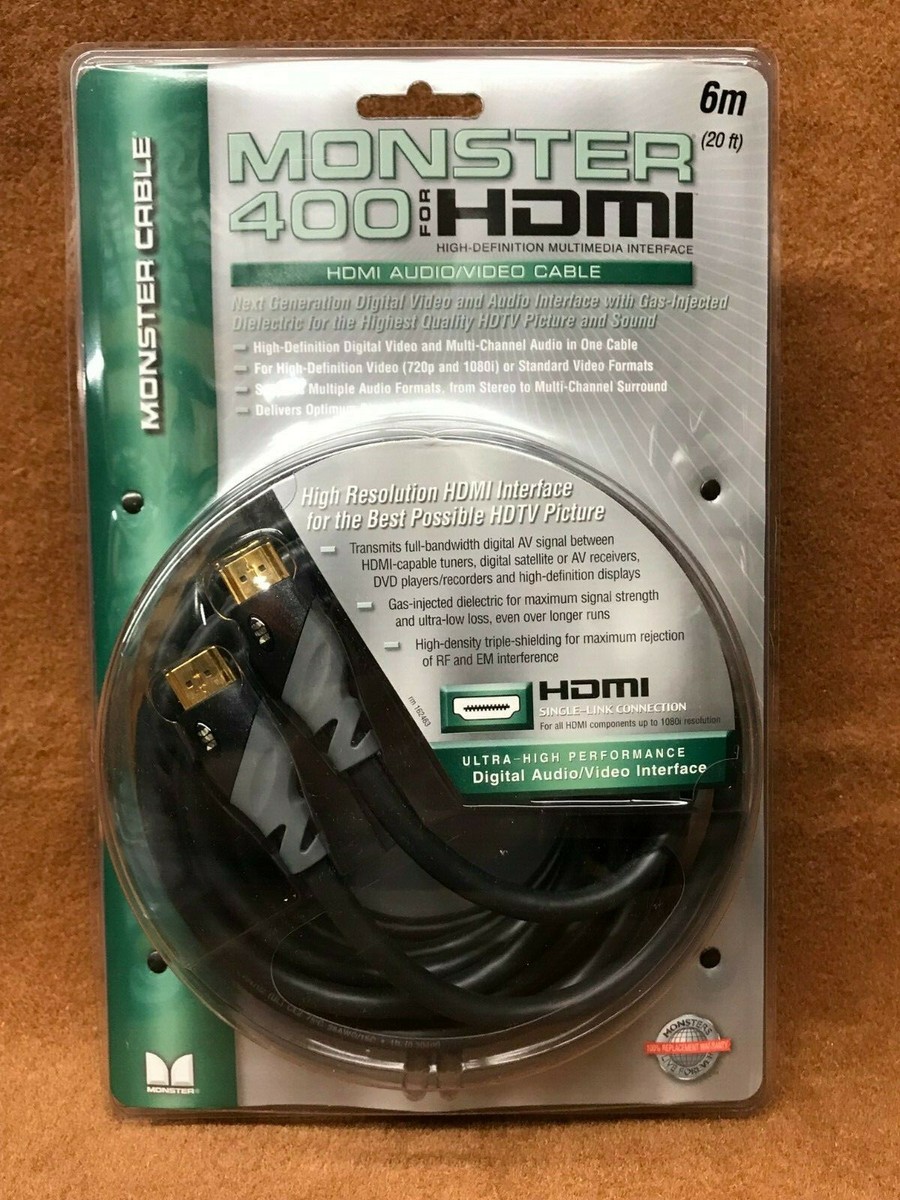 モンスターケーブル　HDMIケーブル　HDMI-400 ６ｍ NOS NEW Monster Cable HDMI400-6M 