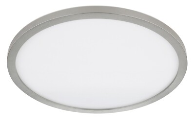 GLOBO SAPANA LED-Deckenlampe Backlight Dimmbar Nickelfarben Weiß Ø 29,4 cm