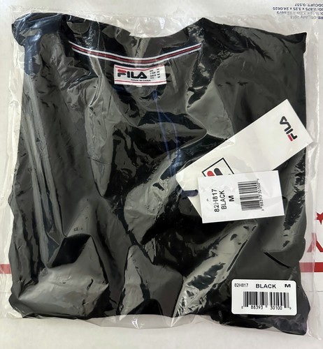 FILA Boy's Thad Tri-Color T-Shirt Black Medium (8-10) - Picture 2 of 3