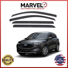 For Ford Escape 2020-2024 Black Window Sun Vent Visor Rain Guard Deflectors