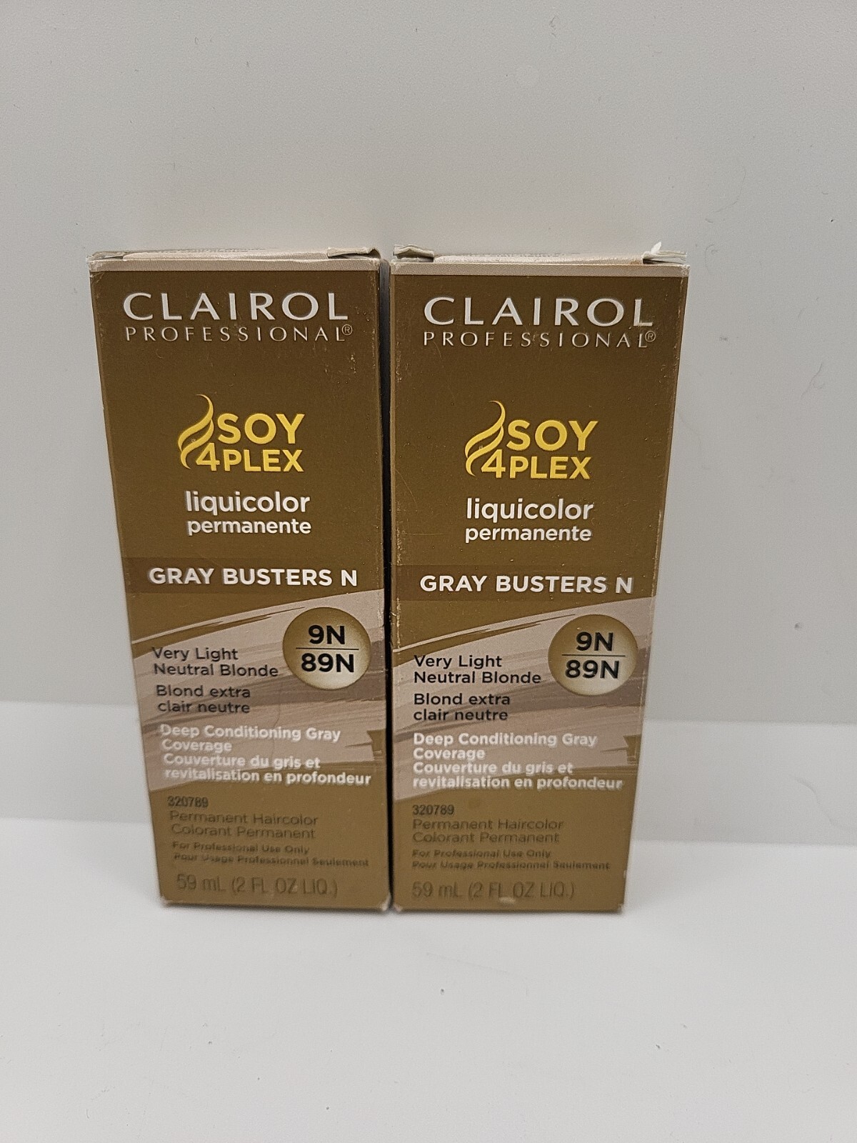 Lot Of 2 Clairol Professional 9N/89N Very Light Neutral Blonde Permanent Color