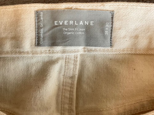 Nuevo con etiquetas Everlane algodón orgánico de ajuste ajustado, crema, varios tamaños - Imagen 5 de 5