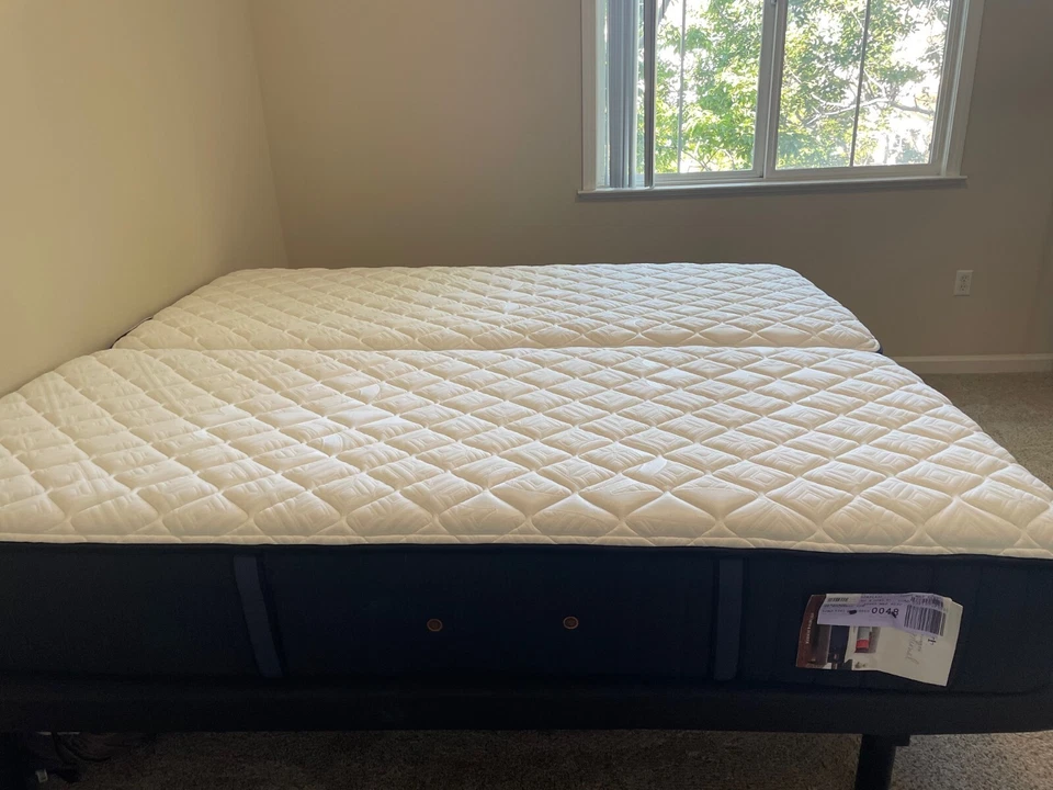 Stearns & Foster Rockwell Ultra Firm Split California King Mattresses. - Image 3 of 4