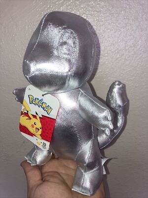 pokemon 25th anniversary silver plush charmander | eBay