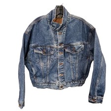 Vtg 90's Levis Denim Womans Small Trucker Blue Jean Denim Jacket 70598-4891 EUC