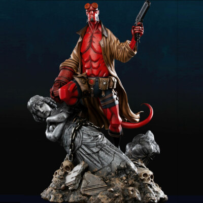 Acme Studio Hellboy 1/4 Resin Statue Model Anime Painted