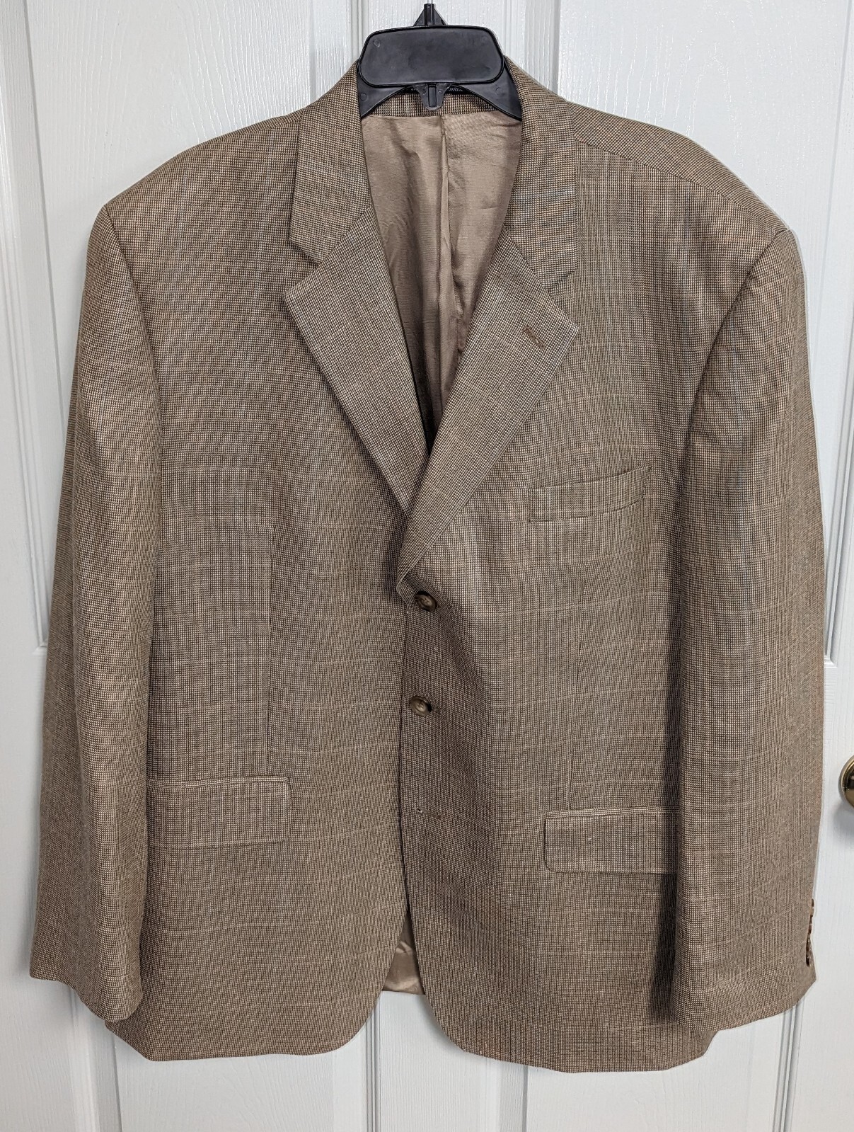 IZOD 3Button Blazer Men’s 46R Tan Sport Coat Jack… - image 1