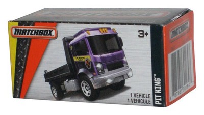 Matchbox MBX Construction Purple Pit King (2015) Power Grabs Box Toy Truck 55/1