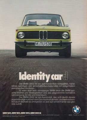 BMW 1602-2002tii - Reklame Werbeanzeige Original-Werbung 1974 (3)