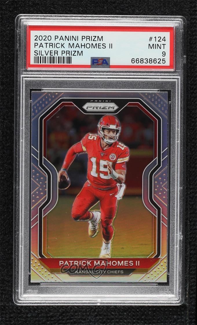 2020 Panini Prizm Silver Prizm Patrick Mahomes II #124 PSA 9 MINT 1lc0