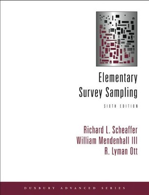 ELEMENTARY SURVEY SAMPLING (WITH -ROM) By Richard L. Scheaffer & Iii VG