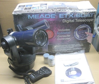 Meade ETX-60 AT Refractor Digital Telescope With Computer Controller Working