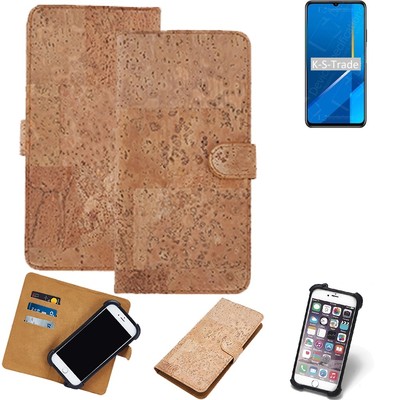 FÜR Huawei Honor X10 Max HÜLLE TASCHE KORK CORK ETTUI SCHUTZ COVER