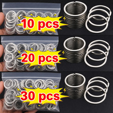 Stainless Steel 25-30mm Flat Key Rings Silver Key Chain Split Key Ring