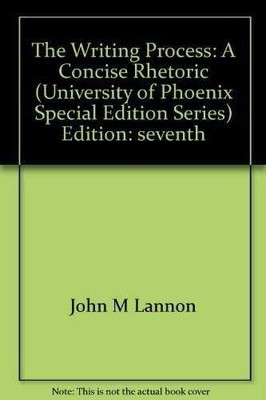 The Writing Process: A Concise - Paperback, by john-m-lannon - Very Good