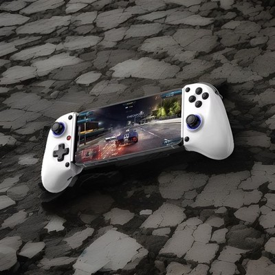 Wireless Mobile Controller for Android Apple, Hall Trigger, Black White