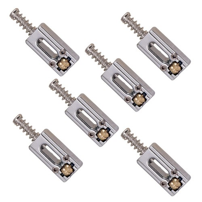 #ad #ad 6 Electric Guitar Tremolo Roller Saddles Bridge Saddle Set for Strat Tele Guitar $11.18