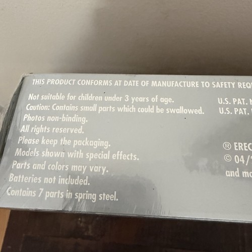 Erector Design 3 #6700 Motorcycle Assembly Instructions Models 287 Parts Sealed - Afbeelding 13 van 13
