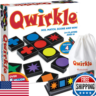 Mindware Qwirkle Board Game - Strategy Game For 2-4 Players Ages 6 - Deluxe