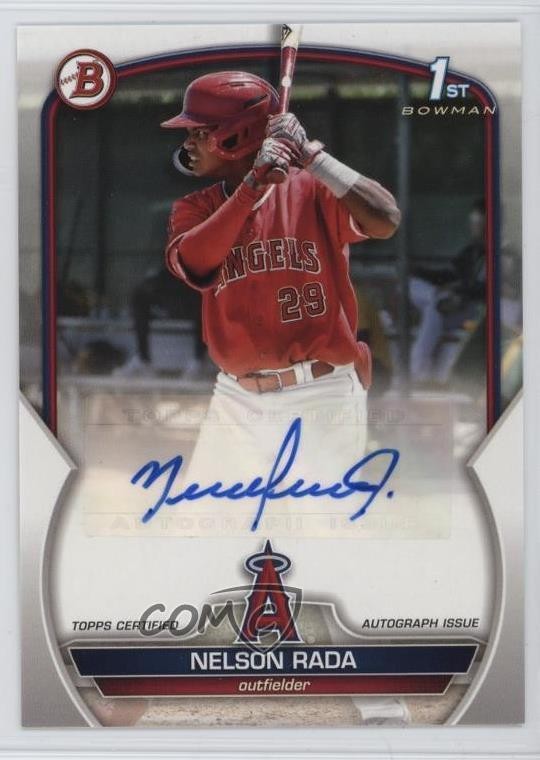 2023 Bowman Paper Prospect Auto Nelson Rada #PPA-NR Auto 1k9t