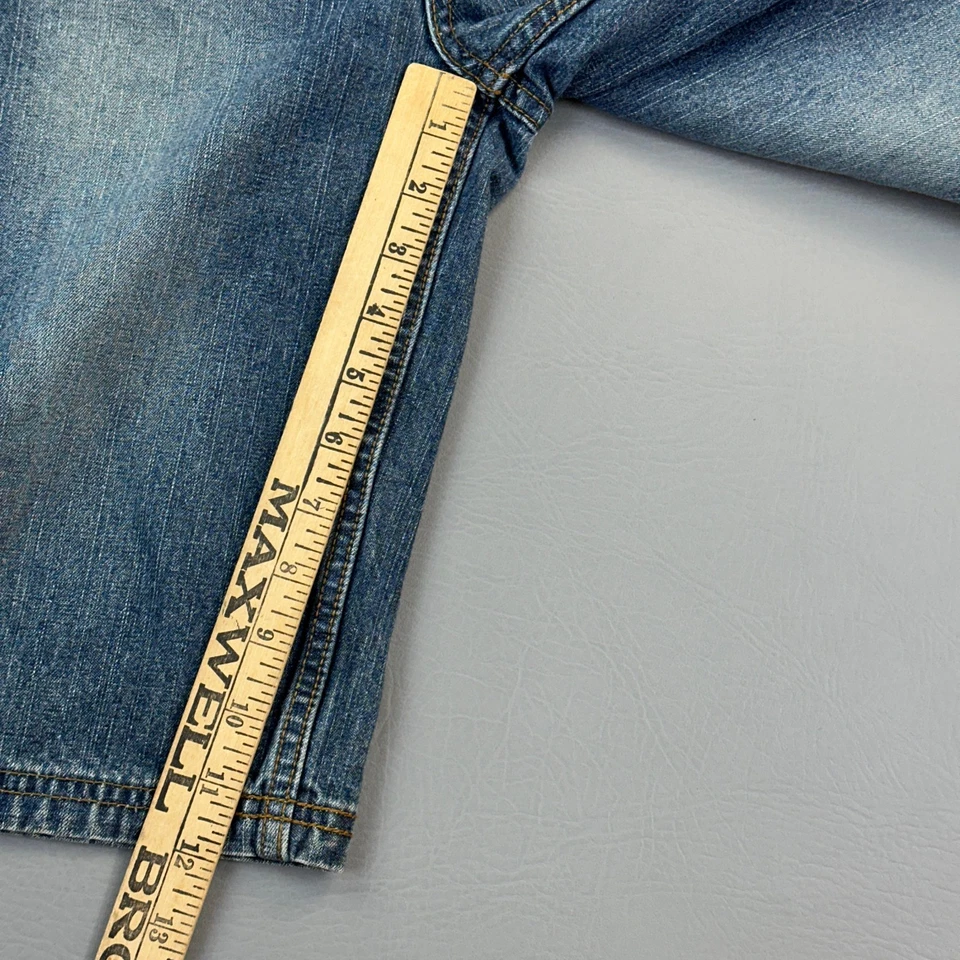 Vintage Timberland Shorts Boys Size 14 (28x12) Medium Wash Denim  Carpenter Jort - Image 2 of 4