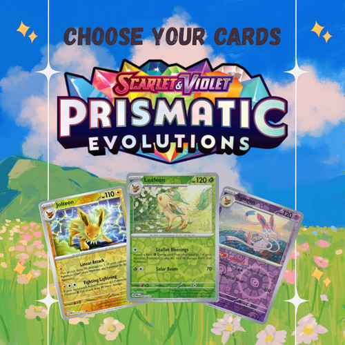Choose Your Cards Pokemon Scarlet and Violet Prismatic Evolution Reverse & Holo
