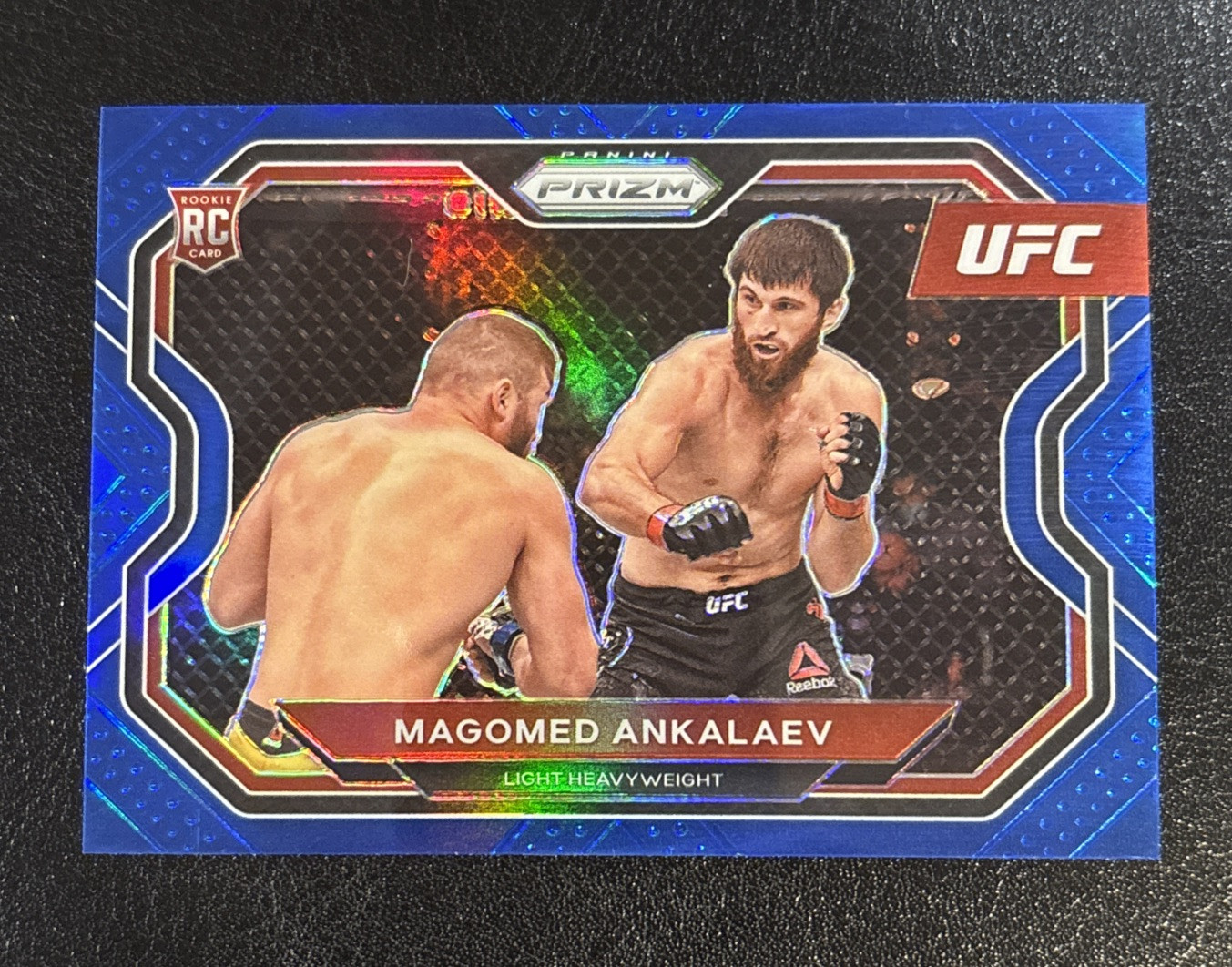 2021 Panini Prizm UFC- MAGOMED ANKALAEV #123 Rookie Blue Prizm /199 SP  - CHAMP