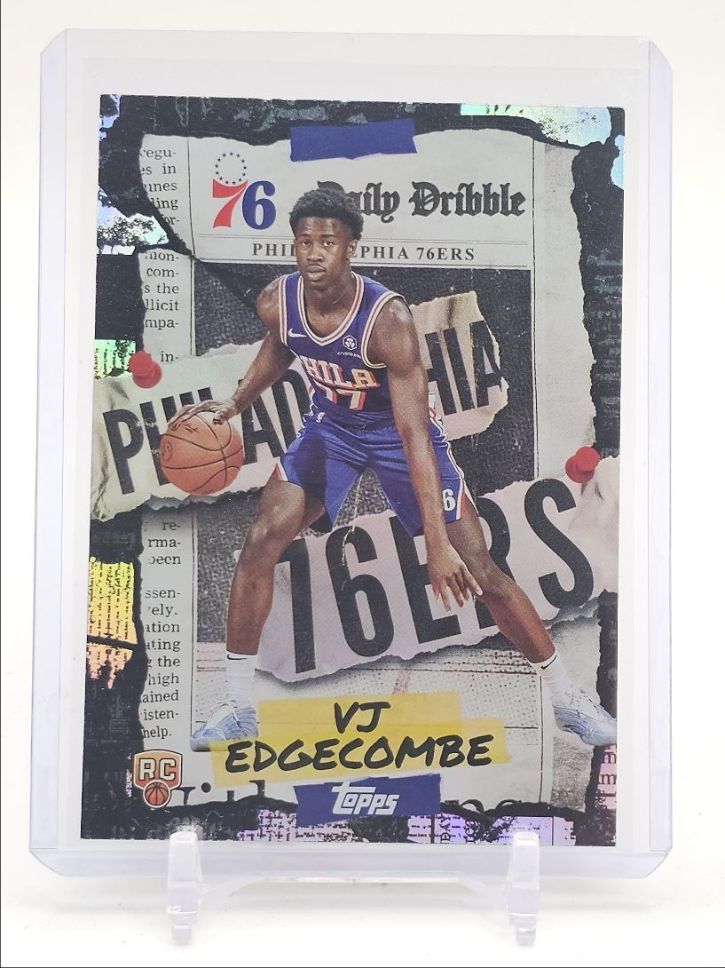 VJ EDGECOMBE 2025-26 TOPPS DAILY DRIBBLE ROOKIE RAINBOW FOIL 76ERS RC Q1575