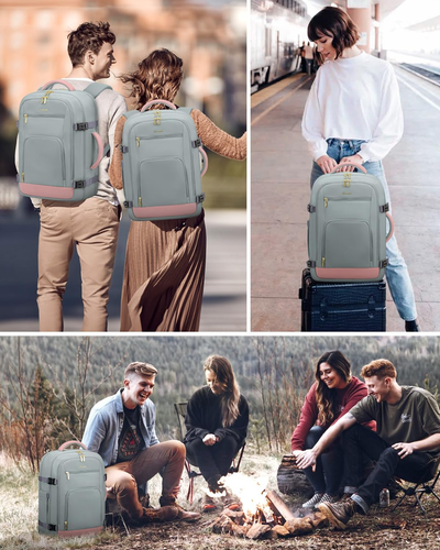 50L Reiserucksack für Frauen Fluggeprüft, Handgepäck Rucksack für Flugzeuge,  - Bild 7 von 12