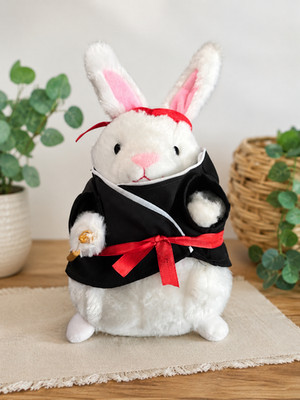 Gemmy Ninja Bunny Kung Fu Fighting Animated Plush Easter Dancing Hamster