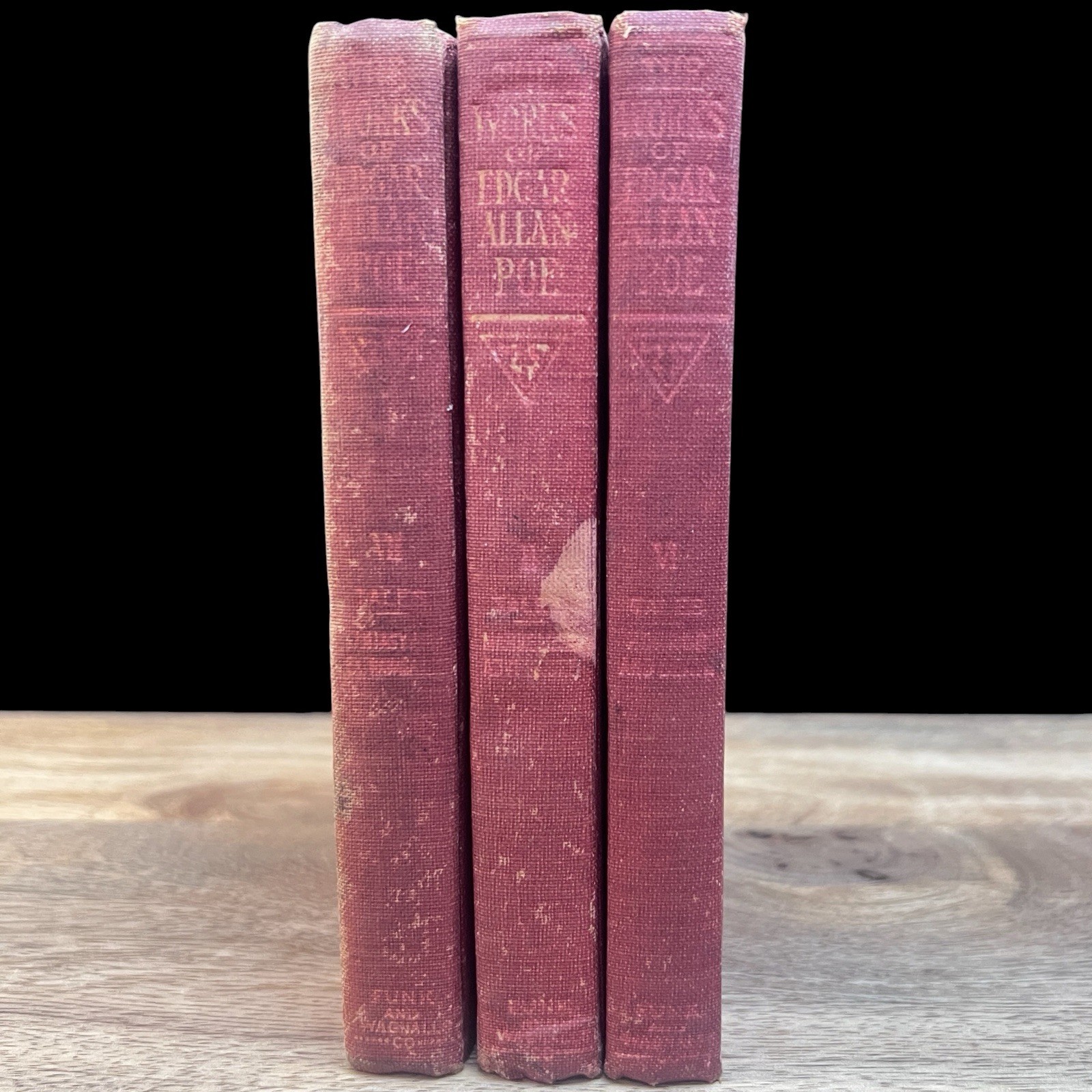 Vtg Works Edgar Allen Poe Cameo Edition Vols 2, 6 ( Horror and Death ) &  7  HC