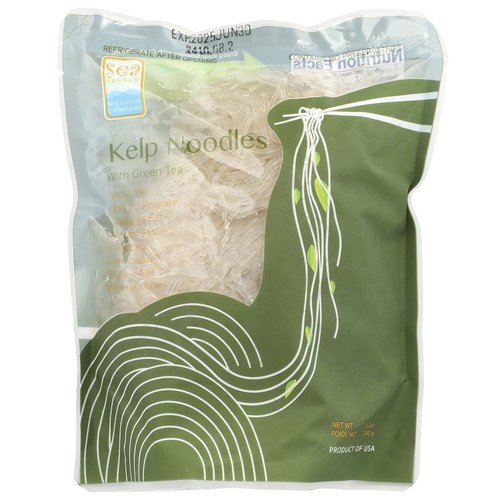 Sea Tangle Noodle Company Kelp Noodles with Green Tea 12 oz 340 g Gluten-Free,