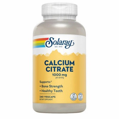 Calcium Citrate 240 Caps 250 Mg by Solaray