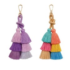 Winding Tassel Keychain Portable Hangings Handmade Braided Accessories for
