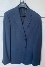 Next Blue Tailored Fit N.Premium Texture Suit Jacket with Wool- Size 38 R