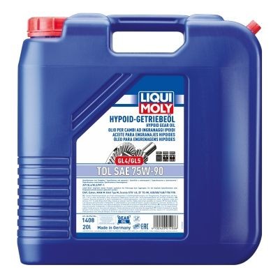 LIQUI MOLY 1408 Hypoid-Getriebeöl TDL SAE 75 W-90 passend für NISSAN OPEL