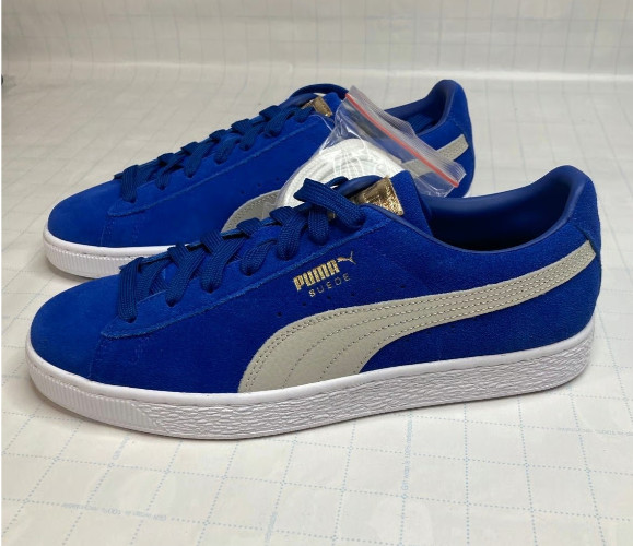 PUMA Suede Classic Pastime Lifestyle Shoes Mens Size 12 Blue 387060 02