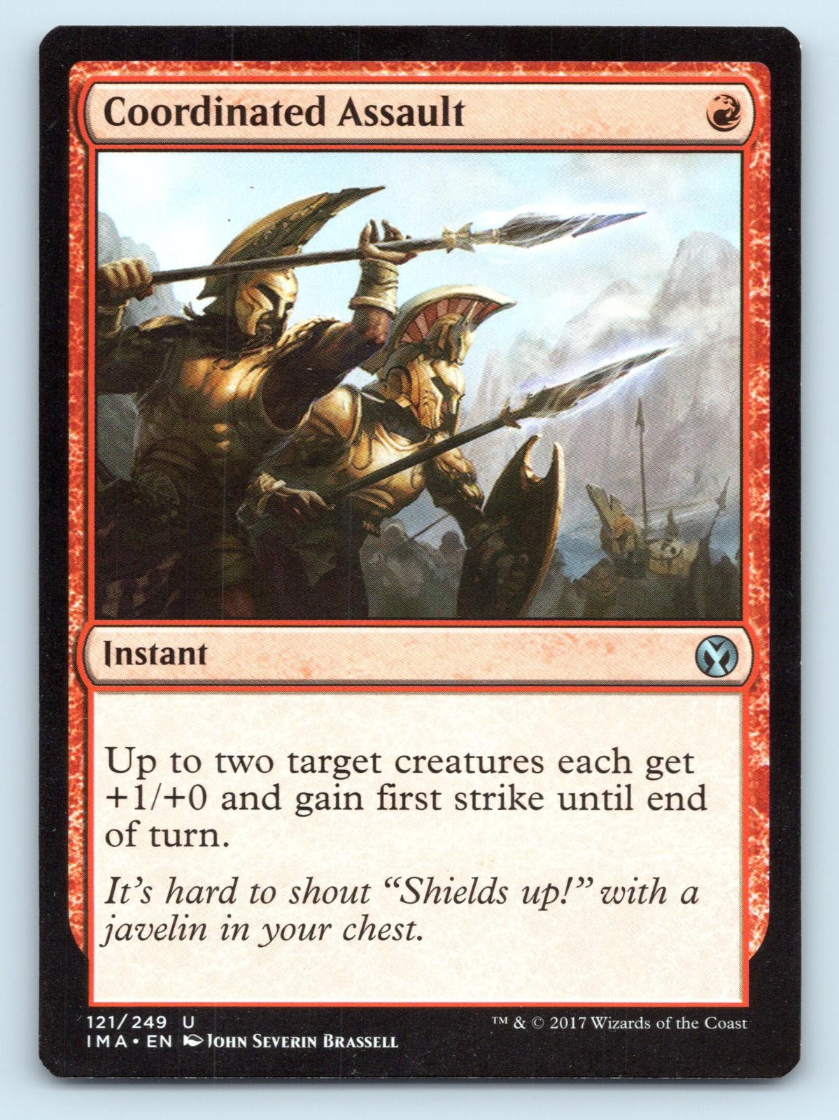 Coordinated Assault 121 Uncommon Iconic Masters Magic: The Gathering Near Mint