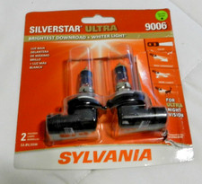 9006 Sylvania Silverstar Ultra Headlight Bulbs Bright New Genuine 2 Pack