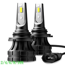 AUXITO 9006 LED Headlight High Low Beam 200% Super Bright 6500K White Bulbs 2/4X
