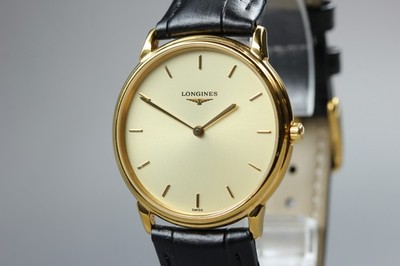 LONGINES Grand Classic L4.676.2 34mm Gold Quarz Herrenuhr Vintage [Near MINT]