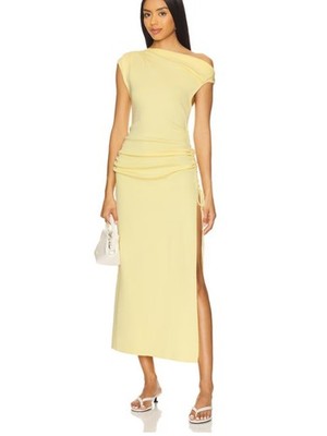 LIONESS x REVOLVE Original Sin Dress in Lemon - size S