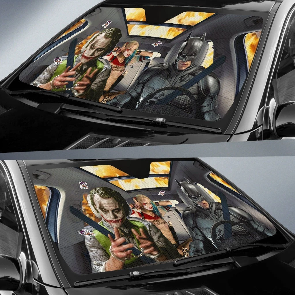 Batman Quinn Car Sunshade – Windshield UV Protector