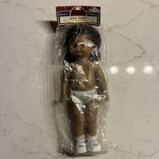 Darice 13.5" Doll Parts African American Black Hair Brown Eyes Doll Making